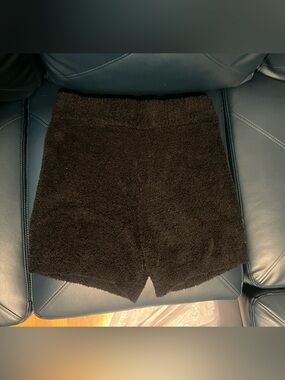 stars above Black Plush Fuzzy Skirt